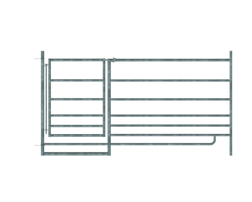 Panel dla owiec z bramą, 1,83 m, 92 cm, ocynkowany, Kerbl