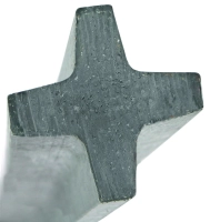 Palik ogrodzeniowy recyklingowy o przekroju kwadratowym,  150 cm x 70 x 70 mm, Kerbl