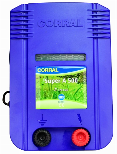 Elektryzator akumulatorowy Corral A 500, dla koni, bydła, dzików, owiec i kóz, 5,0 J