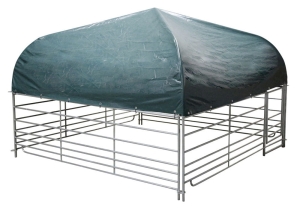 Mobilna wiata dla owiec i kóz, 2,75 x 2,75 m, kompletny zestaw, Kerbl