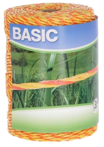 Plecionka ogrodzeniowa BASIC, 250 m, żółto-pomarańczowa, Kerbl