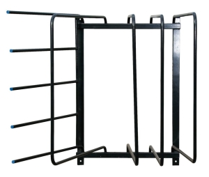 Wieszak na derki i czapraki, 5 ramion, czarny, Kerb