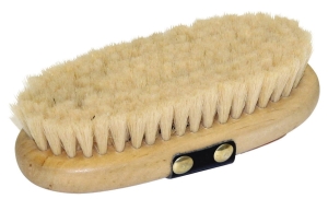 Szczotka dla konia Brush&Co, ze szlufką, bardzo miękka, drewniana, 8,5 cm, Covalliero