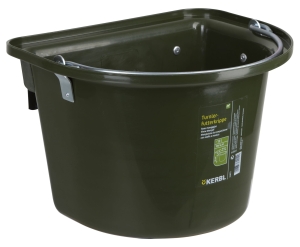 Żłób na paszę z zawiesiem i pałąkiem, 12 l, oliwka, Kerbl