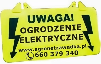 Tabliczka ostrzegawcza Uwaga Ogrodzenie elektryczne