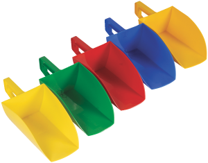 Szufelka łopatka dozownik do paszy karmy zboża 1 kg