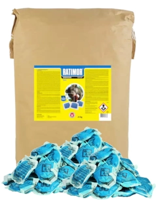 Trutka na myszy i szczury, pasta 25 kg, Ratimor, brodifakum