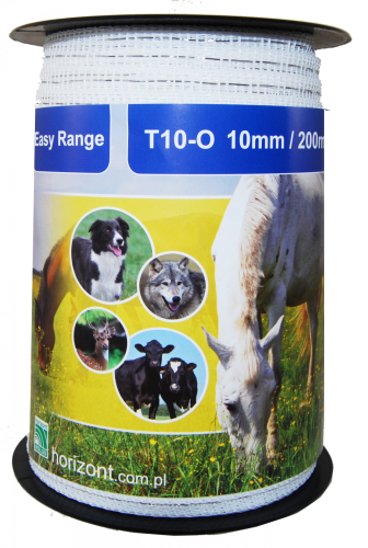 Taśma Easy Range 200 m/10 mm biała