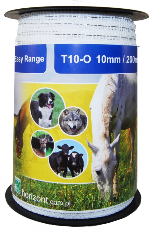 Taśma Easy Range 200 m/10 mm biała