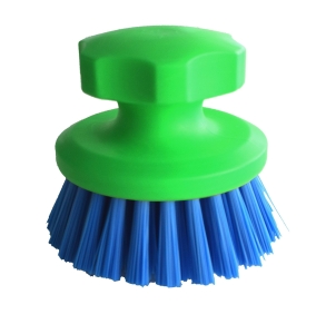 Szczotka do konwi, okrągła, zielony/niebieski