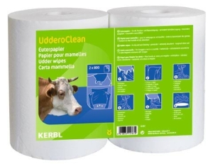 Papier do higieny wymion Uddero Clean, 23 x 22 cm, na mokro i sucho, 2 x 800 list., Kerbl