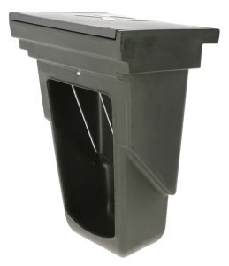 Pojemnik na paszę treściwą, z pokrywką, oliwka, 13 l, Kerbl