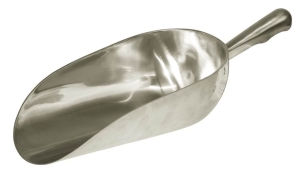 Łopatka do paszy, aluminium, 900 g, zaokrąglona, Kerbl