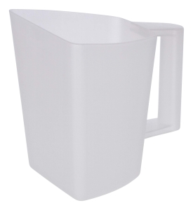 Miarka z uchwytem do paszy, 2 l, przezroczysty, Kerbl