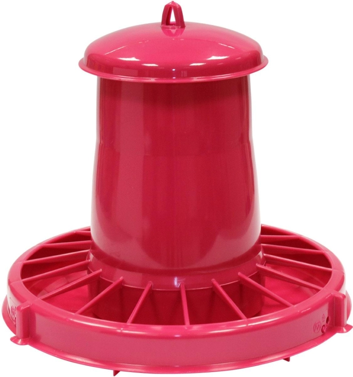 Karmidło automatyczne dla drobiu, różowe, 10,5 l, 7 kg, Novital
