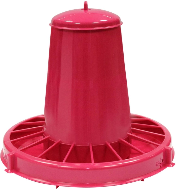 Karmidło automatyczne dla drobiu, różowe, 20 l, 15 kg, Novital
