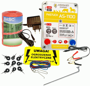 Pastuch elektryczny kompletny zestaw na bydło konie psy Z-25