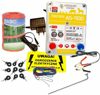Pastuch elektryczny kompletny zestaw na bydło konie psy Z-25