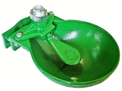 Poidło miskowe z obejmą i śrubami dla bydła koni żeliwne Agronet PM-6/2 H-200/6