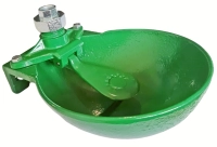 Poidło miskowe z obejmą i śrubami dla bydła koni żeliwne Agronet PM-6/2 H-200/6