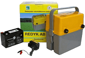 Pastuch Elektryzator uniwersalny Redyk AB 200 + akumulator + ładowarka