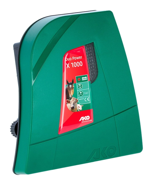 Elektryzator uniwersalny AKO DUO Power X1000, dla koni, bydła, owiec i kóz, 1.6 J