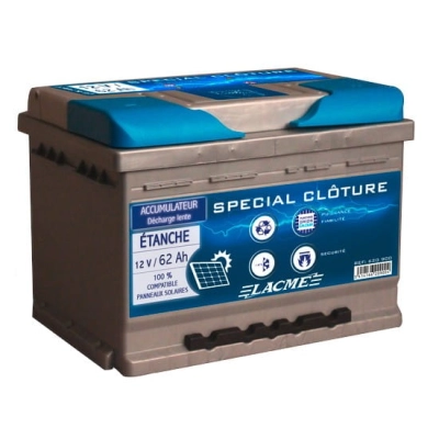 Akumulator do ogrodzeń elektrycznych Lacme ACCU 12V-62Ah