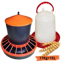 Zestaw Poidło 15 l + Karmidło 17 kg dla drobiu