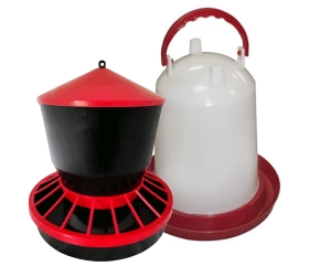 Zestaw dla drobiu Poidło 15 l + Karmnik 22 kg