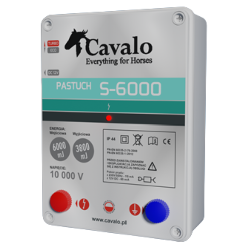 Pastuch Elektryczny Elektryzator sieciowy Pomelac Cavalo S-6000 6J