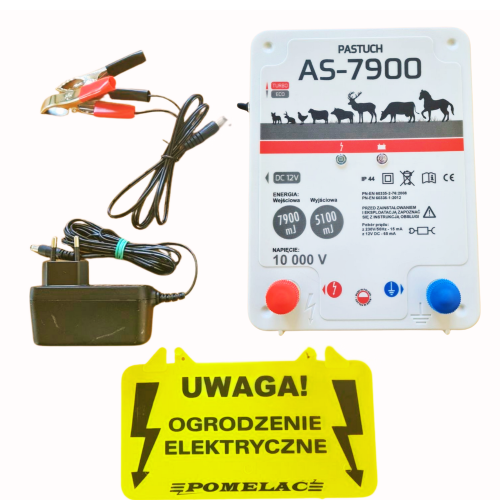 Pastuch Elektryczny Elektryzator uniwersalny Pomelac AS-7900 7,9 Jula