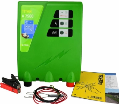 Elektryzator akumulatorowy 12V Kerbl Titan A7500