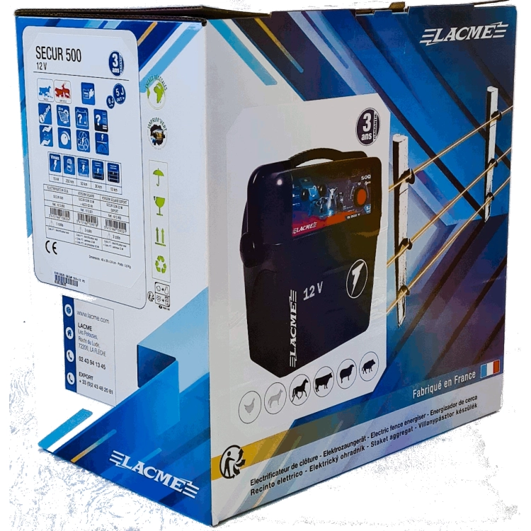 Elektryzator Lacme Secur 500 z panele słonecznym Sun 33W