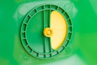 Karmidło automatyczne dla drobiu, duże, 50 l, zielono-żółte, Novital