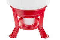 Poidło automatyczne dla drobiu, duże, 40 l, biało-czerwone, Novital