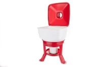 Poidło automatyczne dla drobiu, duże, 40 l, biało-czerwone, Novital