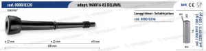 Guma strzykowa typ Alfa Laval 96001683 krótki kubek Z", 8 mm, 4szt., Spaggiari"