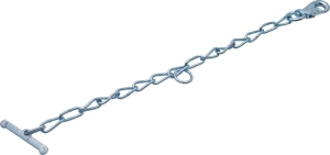 Łańcuch do obroży dla cieląt z karabińczykiem, 63 cm x 5 mm, Kerbl