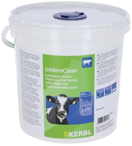 Papier do wymion w wiadrze Uddero Clean, 20 x 20 cm, 800 szt., Kerbl