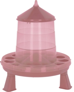 Karmidło dla drobiu z podstawką, 4.8 l, 4 kg, różowe, Kerbl