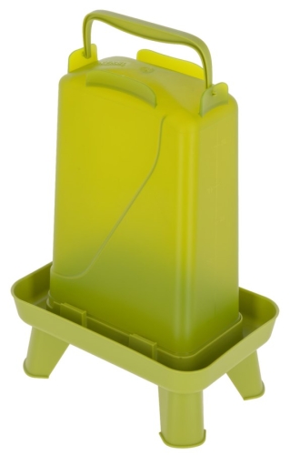Poidło dla drobiu prostokątne 3,5 l, plastikowe, zielone, Kerb