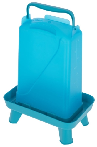 Poidło dla drobiu prostokątne 5,5 l, plastikowe, niebieskie, Kerbl