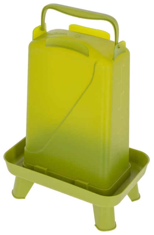 Poidło dla drobiu prostokątne 5,5 l, plastikowe, zielone, Kerbl