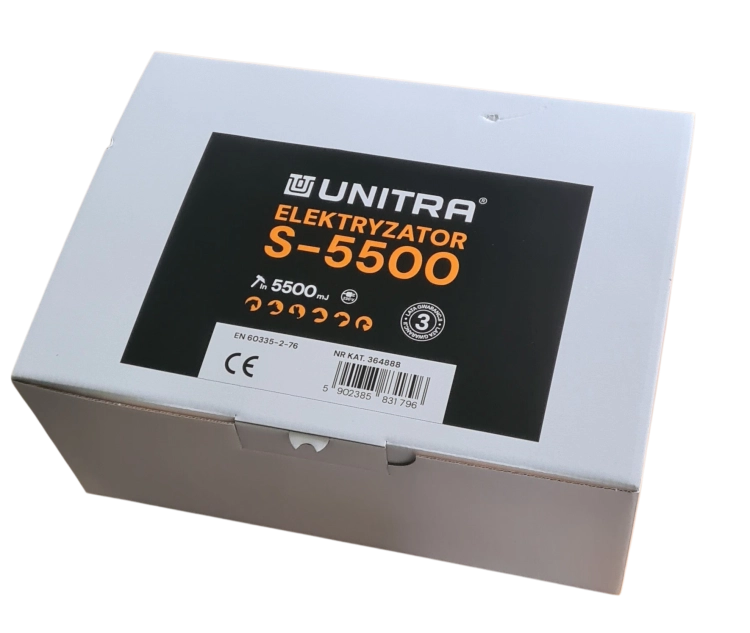 Elektryzator sieciowy Unitra S 5500 na dziki dla koni bydła owiec i kóz  5,5J