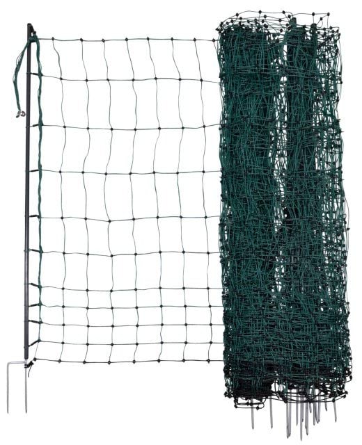 Siatka elektryczna dla drobiu Premium, 50 m, 122 cm, podw. szpic, zielony, Kerbl