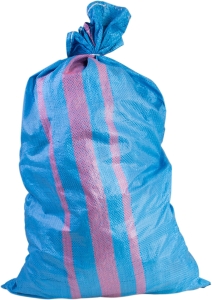 Worek polipropylenowy 50x85 cm, niebieski, 25 kg