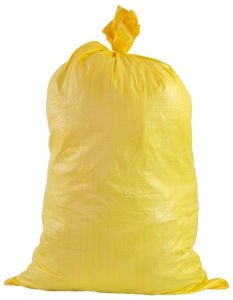 Worek polipropylenowy 65x105 cm, żółty, 50 kg