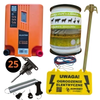 Gotowy pastuch elektryczny zestaw sarny, konie, wydry, dziki Unitra S-5500