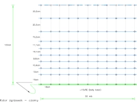 Siatka przeciwko wilkom OviNet Maxi, 50 m, 122 cm, podw. szpic, biało-niebieska, Kerbl