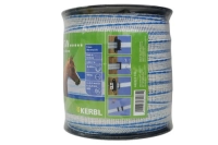 Taśma ogrodzeniowa TITAN 40 mm x 100 m Kerbl – biało-niebieska